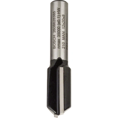 BOSCH 12x19,6mm drážkovací fréza Standard for Wood (stopka 8 mm)