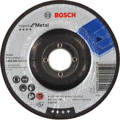 BOSCH 115x22,23mm brusný kotouč na kov Expert for Metal (6 mm) - A 30 T BF