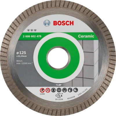 BOSCH DIA kotouč Best for Ceramic Extraclean Turbo 125mm (22,23/1,4 mm)