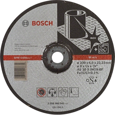 BOSCH 230x22,23mm brusný kotouč na nerezovou ocel Expert for Inox (6 mm)