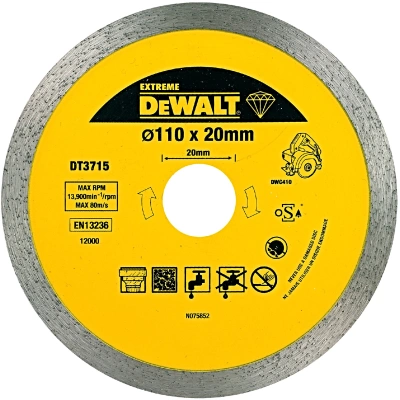 DeWALT DT3715 110x20mm DIA kotouč na jemné řezání obkladů EXTREME
