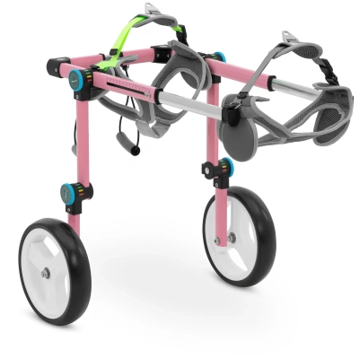 Invalidní vozík pro malé psy zadní nohy nastavitelný hliníkový rám - Potřeby pro domácí mazlíčky Wiesenfield