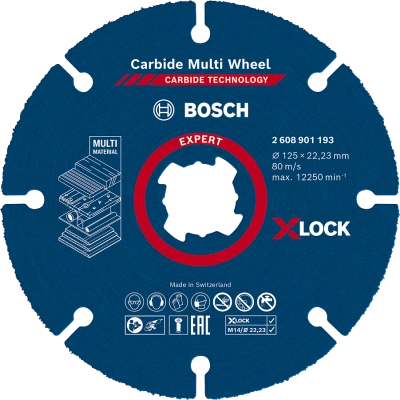 BOSCH Expert 125mm víceúčelový řezný kotouč Carbide Multi Wheel X-LOCK/M14