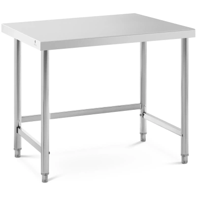 Pracovní stůl z ušlechtilé oceli 100 x 70 cm nosnost 92 kg - Pracovní stoly Royal Catering