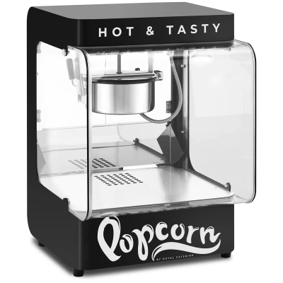 Stroj na popcorn moderní design 4–5 kg/h 1,2 l černý - Stroje na popcorn Royal Catering