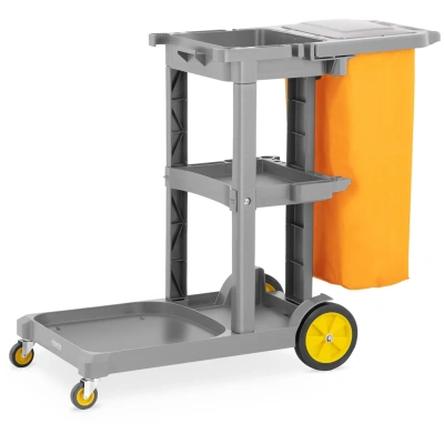 Úklidový vozík s pytlem na prádlo a krytem - Úklidové vozíky ulsonix