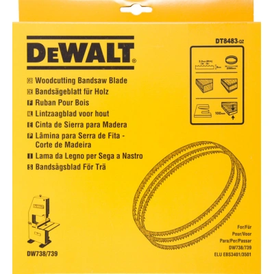 DeWALT DT8483 pilový pás, dřevo, vyřezávací, pro DW738/9 6 mm