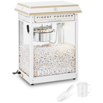 Stroj na popcorn- bílo-zlatý - Stroje na popcorn Royal Catering