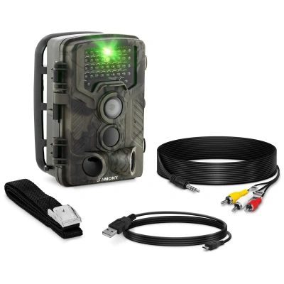Fotopast 8 MP 2.7K Full HD 46 infračervených LED diod 20 m 0,3 s - Fotopasti Stamony