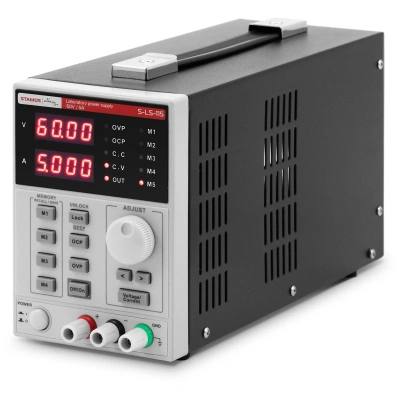 Laboratorní zdroj 0–60 V 0–5 A 300 W 5 míst v paměti LED displej - Laboratorní zdroje napájení Stamos Soldering