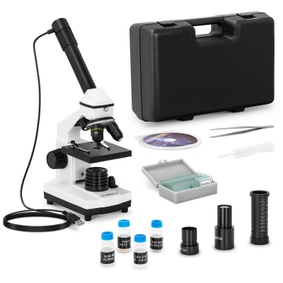 Mikroskop 20 až 1 280násobné zvětšení fotoaparát 10 Mpx LED včetně příslušenství - Mikroskopy Steinberg Systems