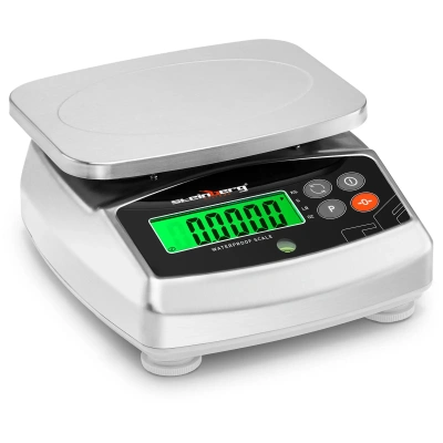 Voděodolná kuchyňská váha 3 kg/0,1 g 21 x 16 cm LCD - Stolní váhy Steinberg Systems