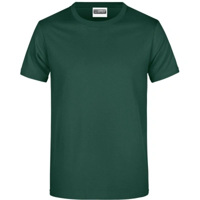 James & Nicholson 0790 Tričko pánské krátký rukáv tmavě zelená  XL