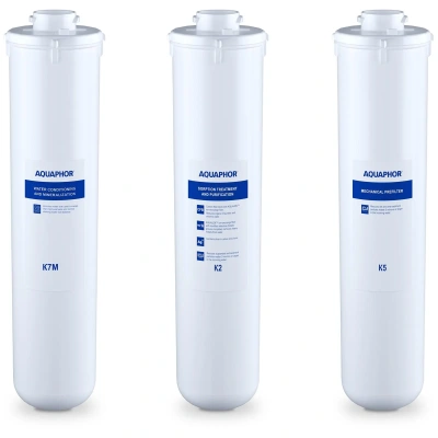 Sada náhradní sada filtrů K2 + K5 + K7M pro reverzní osmózou - Změkčovače vody Aquaphor