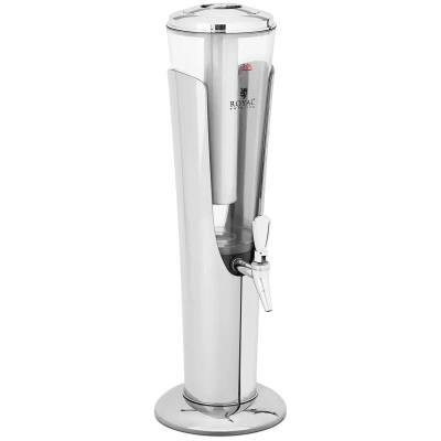 Dávkovač nápojů 3 l chladící systém pro sklenice do 198 mm LED osvětlení stříbrný - Dávkovače na nápoje Royal Catering