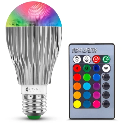 LED žárovka s dálkovým ovládáním 16 nastavitelných barev 5 W - Dekorace Royal Catering