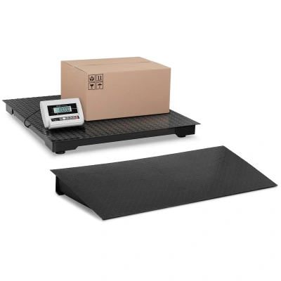 Podlahová váha s rampou sada 1 000 kg / 0,5 kg LCD baterie 10 h - Podlahové váhy Steinberg Systems