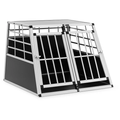Přepravní box pro psa hliník sešikmený tvar 85 x 95 x 69 cm - Potřeby pro domácí mazlíčky Wiesenfield