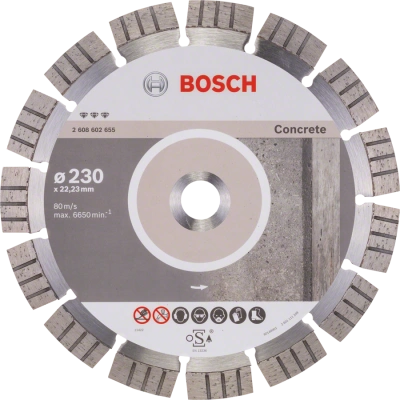 BOSCH 230x22,23mm DIA kotouč na beton a armatury Best for Concrete (2.4 mm)