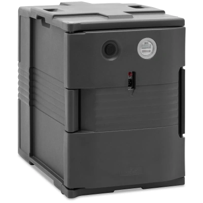 Vyhřívaný termobox 90 L pro nádoby GN 1/1 s předním plněním s ukazatelem teploty - Tašky a boxy na rozvoz jídla Royal Catering