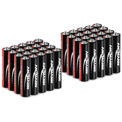 Výhodné balení 40 ks alkalické baterie INDUSTRIAL mikrotužkové AAA LR03 1,5 V - Ansmann