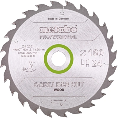 METABO Cordless Cut Wood Professional 160x20 Z24